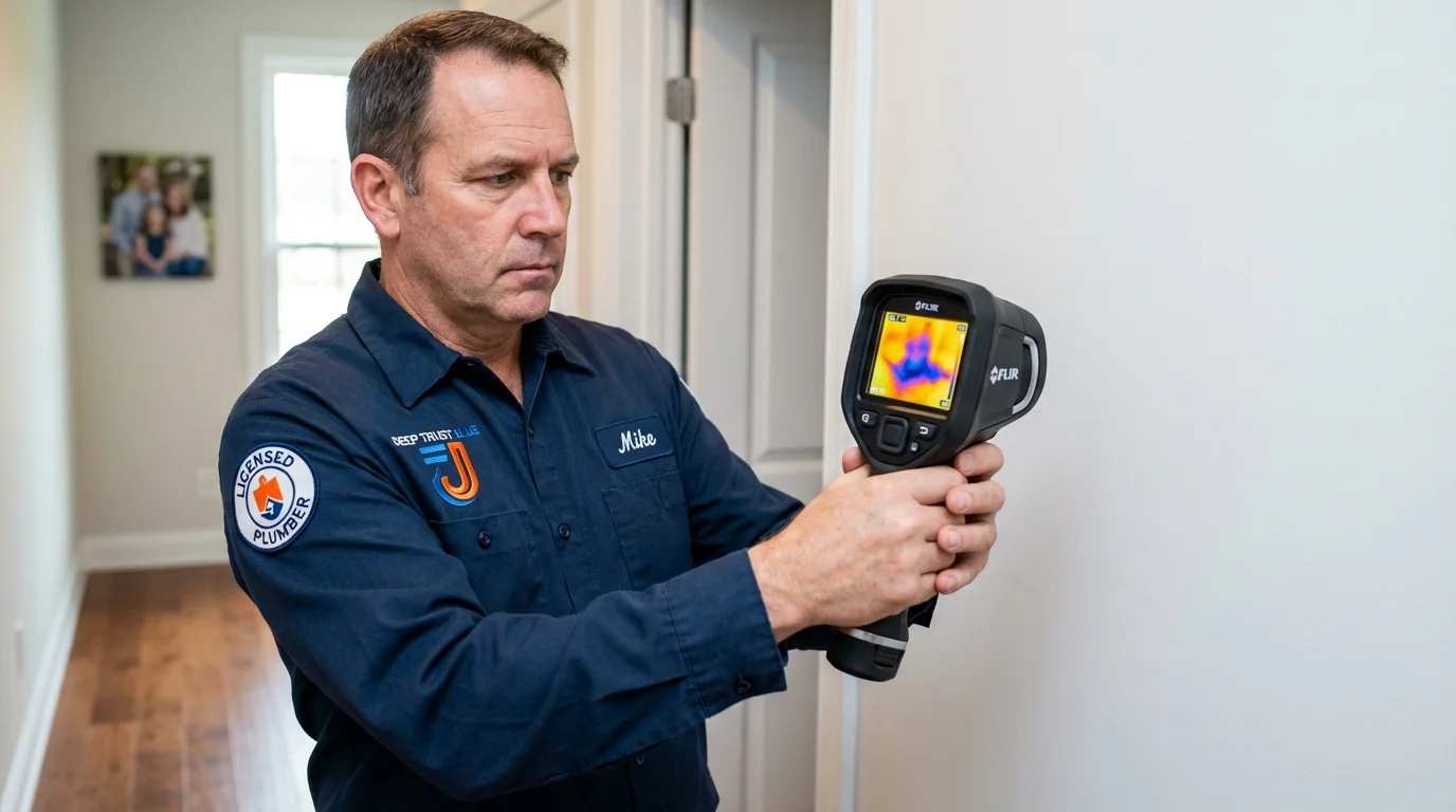 Thermal imaging leak detection by Johns Plumbing LLC in Cottage Grove
